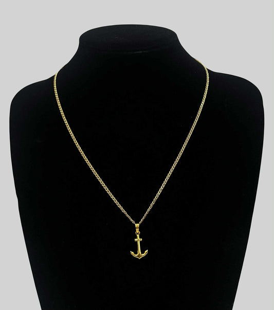 WG003612 N 18k Saudi Gold Necklace 20" 3.53g