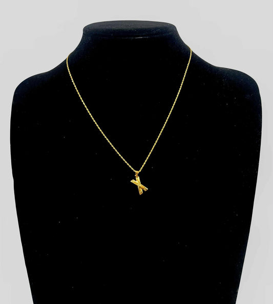 WG003616 N 18k Saudi Gold Necklace 17.5" .72g