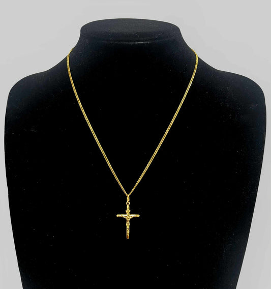 WG003610 N 18k Saudi Gold Necklace 18" 2.86g