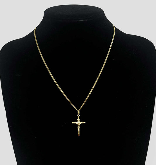 WG003618 N 18k Saudi Gold Necklace 18" 2.85g