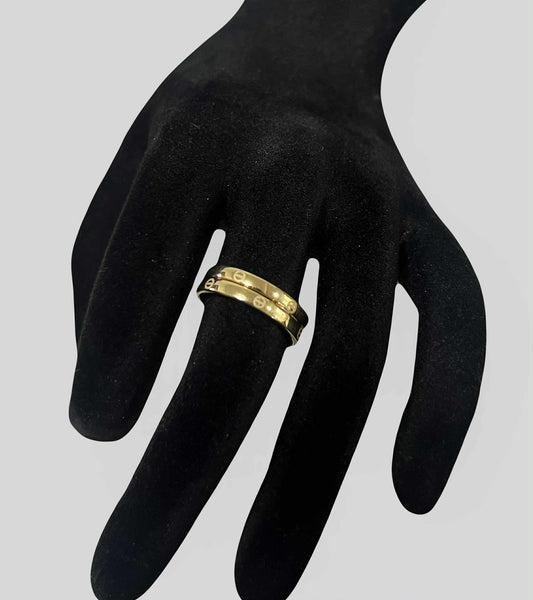 CM00040 R 18k Saudi Gold Ring s 8 1.32g