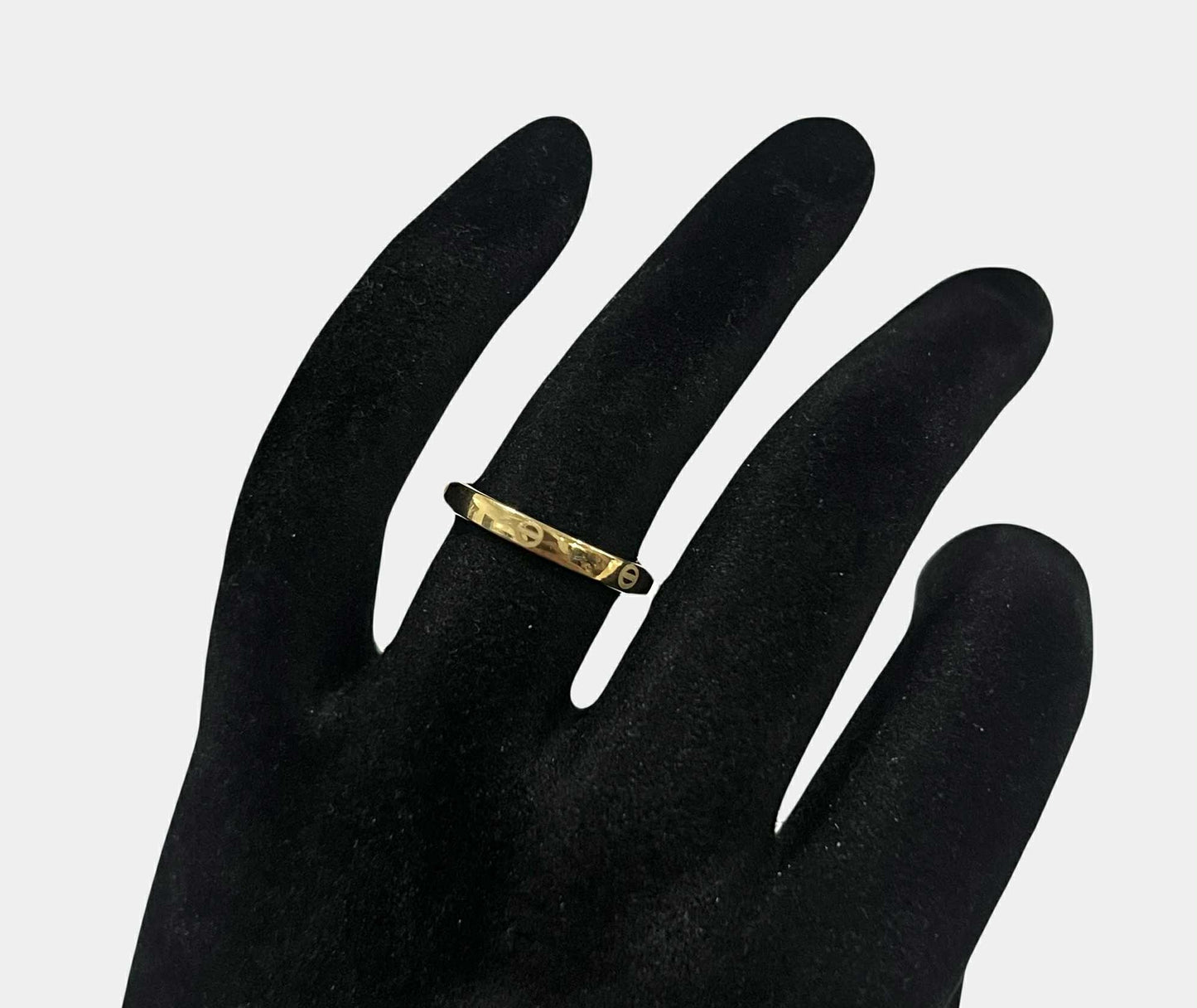 WG003622 R 18k Saudi Gold Ring s 5.5 .59g