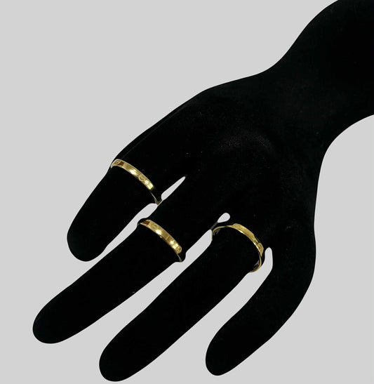 WG003622 R 18k Saudi Gold Ring s 5.5 .59g
