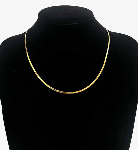 WG003646 N 18k Saudi Gold Necklace 18" 3.28g