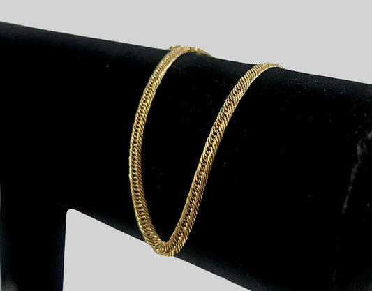 WG003641 B 18k Saudi Gold Bracelet 7.5" 2.34g