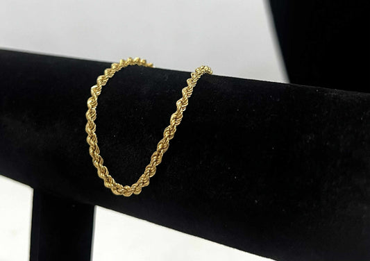 WG003643 B 18k Saudi Gold Bracelet 7.5" 2.92g