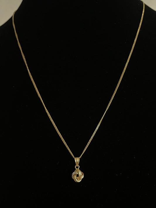 WG003682 N 18k Saudi Gold Necklace - 20", 1.78g