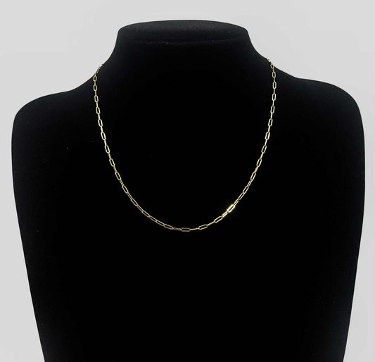 WG003701 N 18k Saudi Gold Necklace 18" 1.53g