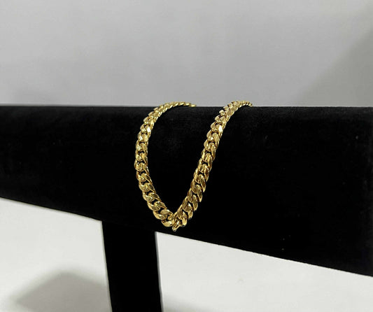 WG003729 B 18k Saudi Gold Bracelet 7.5" 6.51g
