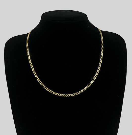 WG003730 N 18k Saudi Gold Necklace 20" 5.22g