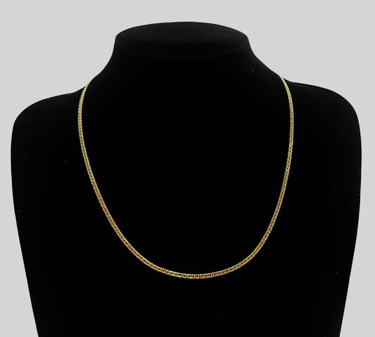 WG003732 N 18k Saudi Gold Necklace 20" 4.29g