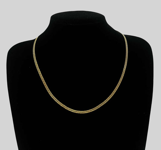 WG003743 N 18k Saudi Gold Necklace 20" 6.03g