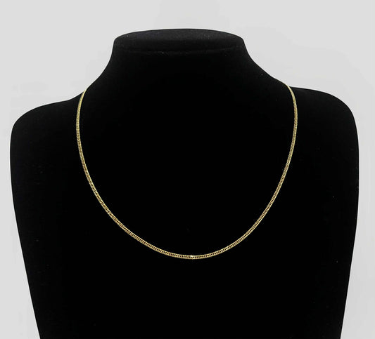 WG003744 N 18k Saudi Gold Necklace 20" 3.24g