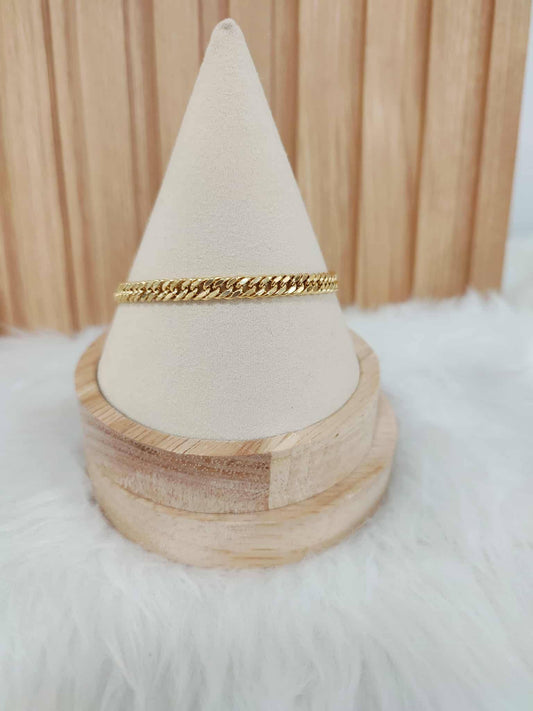 WG003822 Bracelet 18k Saudi Gold 7.5" 5.86g