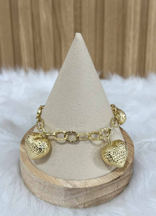 WG003857 Bracelet 18k Saudi Gold  7.5" 11.69g
