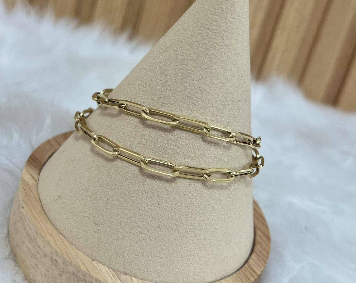 WG003860 Bracelet 18k Saudi Gold  7.5" 3.38g