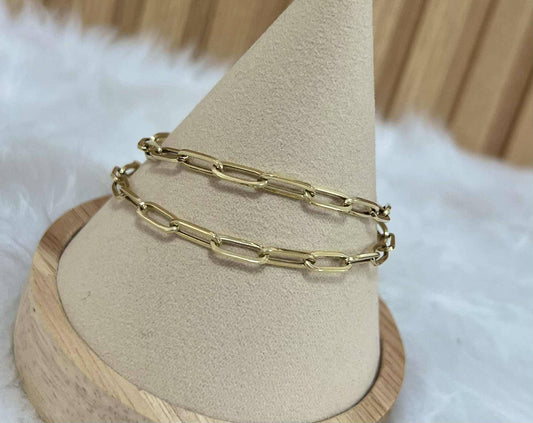 WG003860 Bracelet 18k Saudi Gold  7.5" 3.38g