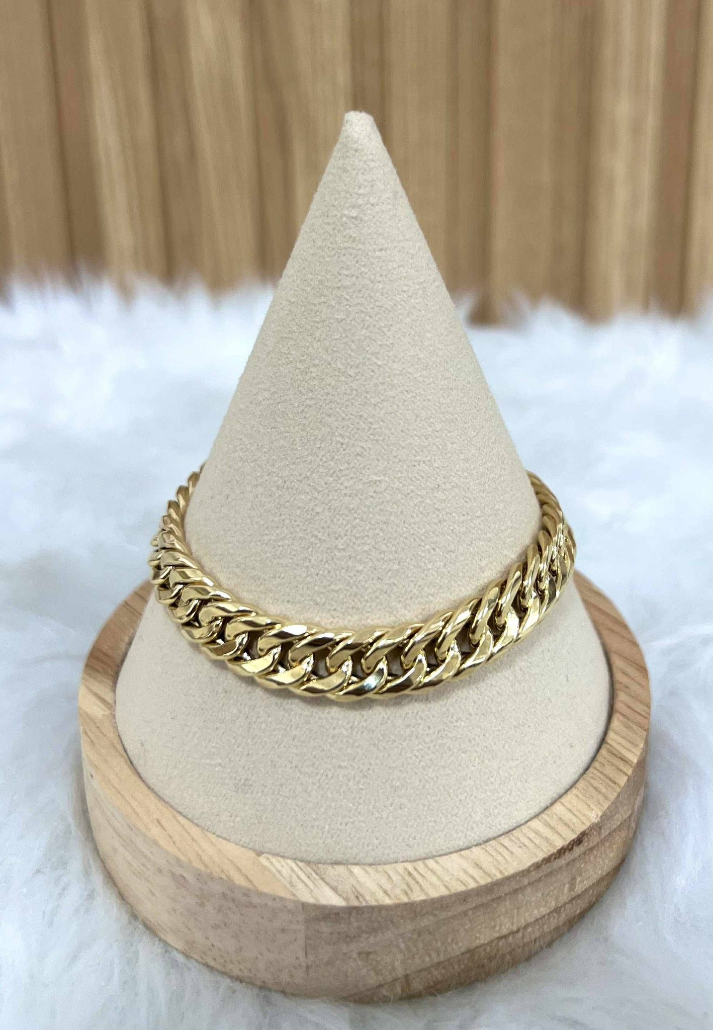 WG003861 Bracelet 18k Saudi Gold  7.5" 6.67g