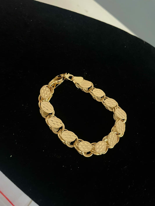 WG03374 18k Saudi Gold Bracelet – 13.31 grams