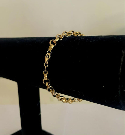 WG03385 B, 18k Saudi Gold Bracelet – 3.66 grams