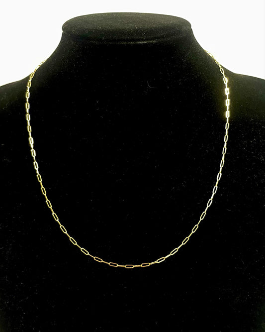 WG03398 N, 18k Saudi Gold Necklace – 1.53 grams