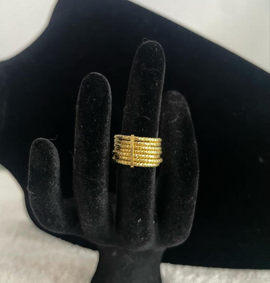 WG03463 R, 18k Saudi Gold Ring – 1.92 grams