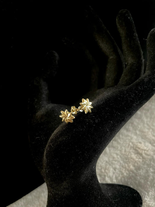 WG03492 E, 18k Saudi Gold Earrings – 1.14 grams