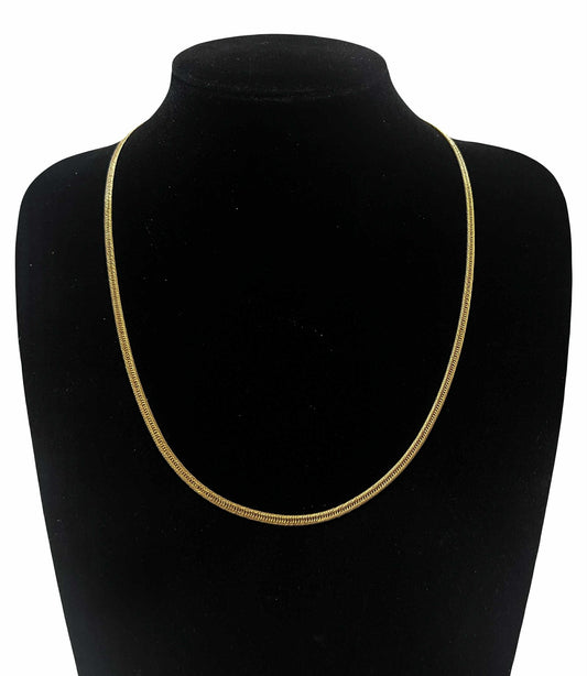 WG03558 N 18k Saudi Gold Necklace 22" 6.23g