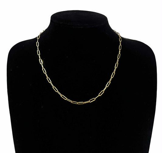 WG03561 N 18k Saudi Gold Necklace 18" 3.89g