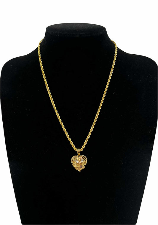 WG03562 N 18k Saudi Gold Necklace 20" 7.50g