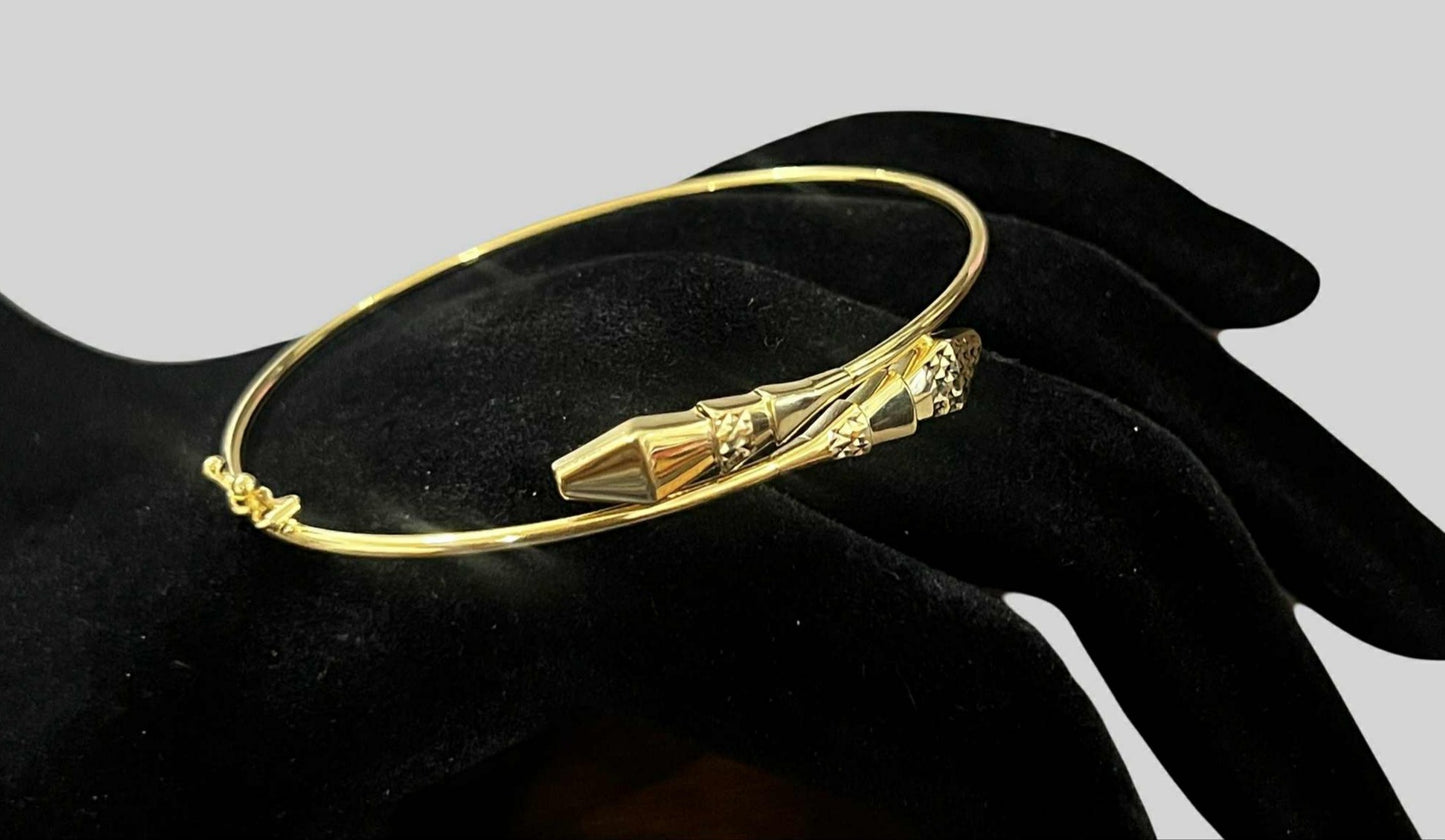 WG03579 B 18k Saudi Gold Bracelet Small 4.61g