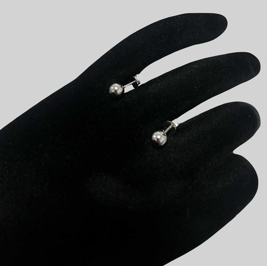 WG03588 E 18k Saudi Gold Earrings 1.12g