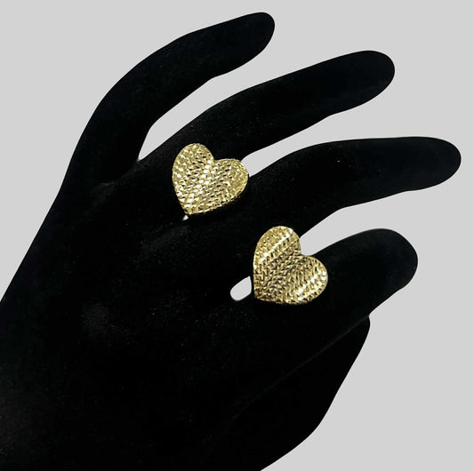 WG03604 E 18k Saudi Gold Earrings 2.83g