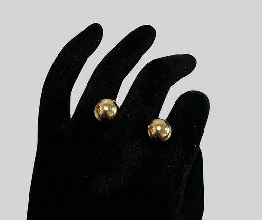 WG03748 E 18k Saudi Gold Earrings 1.50g