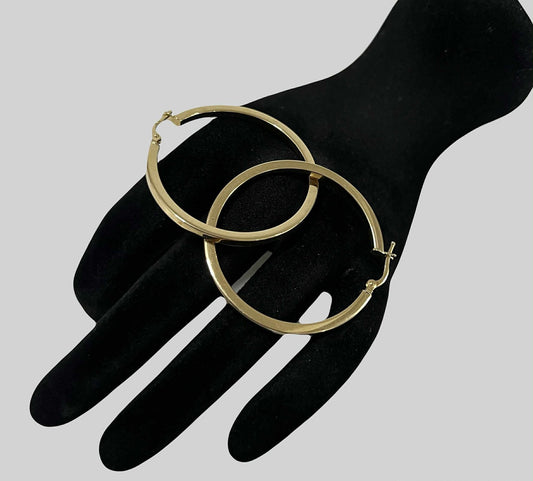 WG03763 E 18k Saudi Gold Earrings 4.14g