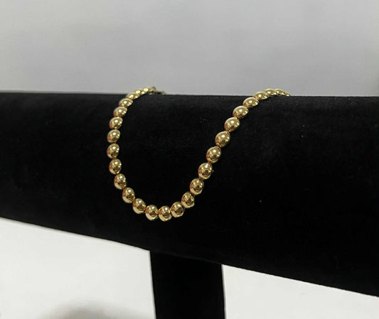 WG03764 B 18k Saudi Gold Bracelet 7.5" 5.14g