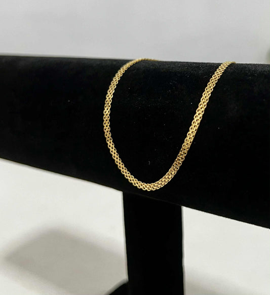 WG03766 B 18k Saudi Gold Bracelet 7.5" 1.42g