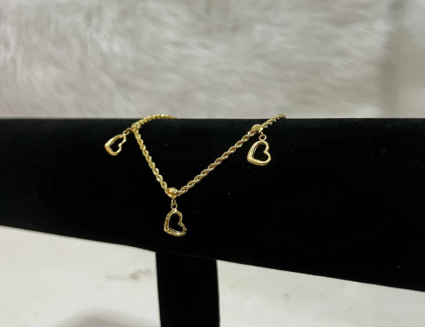 WG03769 B 18k Saudi Gold Bracelet 7.5" 2.94g