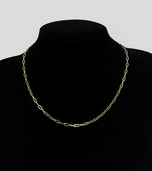 WG03781 N 18k Saudi Gold Necklace 18" 2.97g