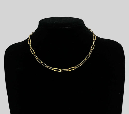 WG03782 N 18k Saudi Gold Necklace 16" 8.06g