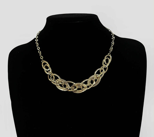 WG03791 N 18k Saudi Gold Necklace 17.5" 7.09g